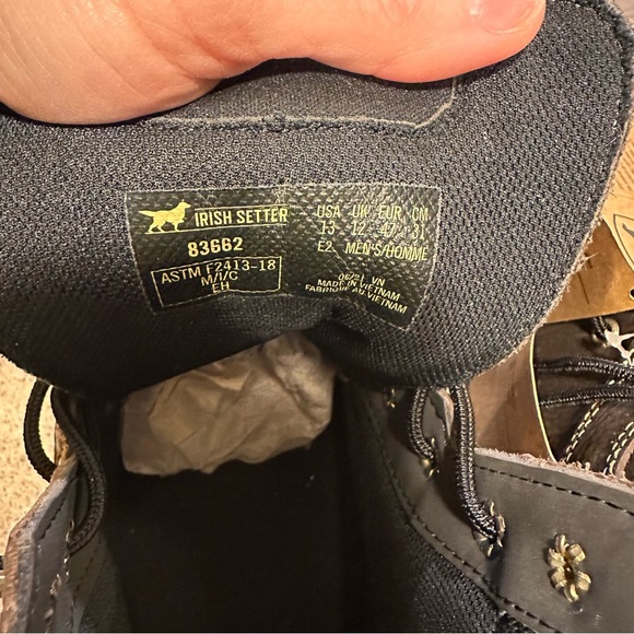 Irish Setter Kittson Steel Toe, slip oil resistant, electrical hazard boot. - Picture 5 of 8